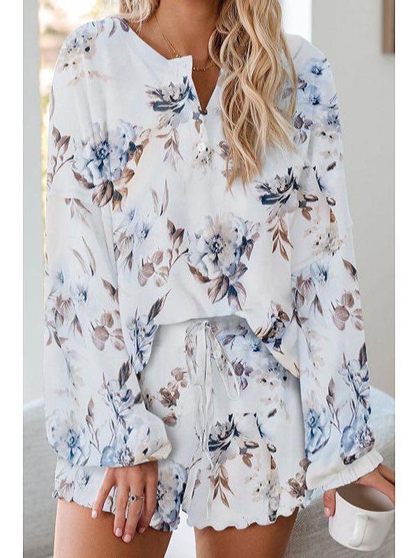 Women's Tie-dye Printed Long Sleeved Home Suit - INS | Online Fashion Free Shipping Clothing, Dresses, Tops, Shoes