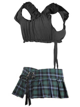 Women's Ultra Short Plaid Skirt With Bow - INS | Online Fashion Free Shipping Clothing, Dresses, Tops, Shoes