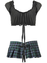 Women's Ultra Short Plaid Skirt With Bow - INS | Online Fashion Free Shipping Clothing, Dresses, Tops, Shoes