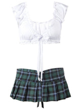 Women's Ultra Short Plaid Skirt With Bow - INS | Online Fashion Free Shipping Clothing, Dresses, Tops, Shoes