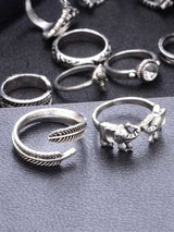 Wrap Ring Set 11pcs - Rings - INS | Online Fashion Free Shipping Clothing, Dresses, Tops, Shoes - 02/04/2021 - Accs & Jewelry - Basic