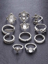 Wrap Ring Set 11pcs - Rings - INS | Online Fashion Free Shipping Clothing, Dresses, Tops, Shoes - 02/04/2021 - Accs & Jewelry - Basic