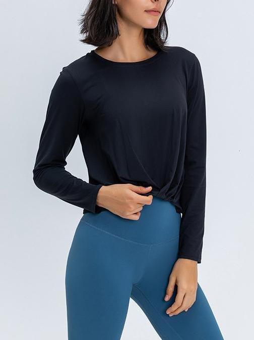 Yoga Long Sleeve T-Shirt - Sports Tees - INS | Online Fashion Free Shipping Clothing, Dresses, Tops, Shoes - 10/XL - 15/03/2021 - 4/S