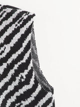 Zebra Striped Sweater Vest - INS | Online Fashion Free Shipping Clothing, Dresses, Tops, Shoes